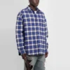 Chemise matelassée en flanelle à carreaux « Blue » 642339TKM274202