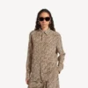 Chemise Monogram pour femme, beige/noir Chemise Monogram pour femme, beige/noir