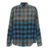 Chemise oversize à manches longues en flanelle à carreaux « Blue Red » 715030TMM116305
