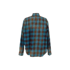 Chemise oversize à manches longues en flanelle à carreaux « Blue Red » 715030TMM116305
