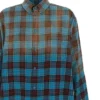 Chemise oversize à manches longues en flanelle à carreaux « Blue Red » 715030TMM116305