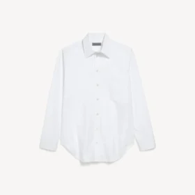 Chemise pour homme à coupe classique, blanche