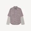 Chemise pour homme à manches inversées, rouge/bleu marine Chemise pour homme à manches inversées, rouge/bleu marine