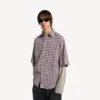 Chemise pour homme à manches inversées, rouge/bleu marine Chemise pour homme à manches inversées, rouge/bleu marine