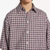 Chemise pour homme à manches inversées, rouge/bleu marine Chemise pour homme à manches inversées, rouge/bleu marine