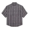 Chemise rayée « Balenciaga Jeans » « Gris Noir » 647354TKL321269