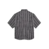 Chemise rayée « Balenciaga Jeans » « Gris Noir » 647354TKL321269