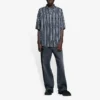 Chemise rayée « Balenciaga Jeans » « Gris Noir » 647354TKL321269