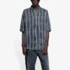 Chemise rayée « Balenciaga Jeans » « Gris Noir » 647354TKL321269