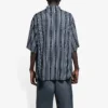 Chemise rayée « Balenciaga Jeans » « Gris Noir » 647354TKL321269