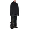 Chemise rembourrée coupe large « Noir » 719305TNW111700
