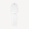 Chemise à traîne pour femme, blanche Chemise à traîne pour femme, blanche