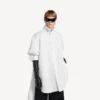 Chemise à traîne pour femme, blanche Chemise à traîne pour femme, blanche