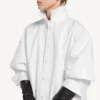 Chemise à traîne pour femme, blanche Chemise à traîne pour femme, blanche