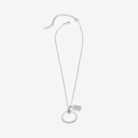 Collier à anneau Saint-Germain en argent brillant