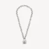 Collier avec cadenas en argent/argent vieilli Collier avec cadenas en argent/argent vieilli