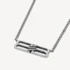 Collier BB Icon en argent vieilli