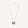 Collier Darling argent/fuchsia Collier Darling argent/fuchsia