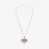 Collier Darling argent/fuchsia Collier Darling argent/fuchsia