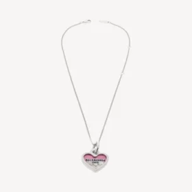 Collier Darling argent/fuchsia