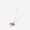 Collier Darling argent/fuchsia Collier Darling argent/fuchsia