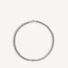Collier gourmette fin pour homme « BB Icon » en argent vieilli