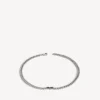 Collier gourmette fin pour homme « BB Icon » en argent vieilli