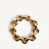 Collier ras-du-cou Eisa pour femme, chaîne dorée brillante