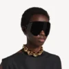 Collier ras-du-cou Eisa pour femme, chaîne dorée brillante