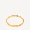 Collier ras-du-cou « nano mini link » pour femme, en or brillant