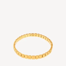 Collier ras-du-cou « nano mini link » pour femme, en or brillant