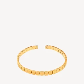 Collier ras-du-cou « nano mini link » pour femme, en or brillant