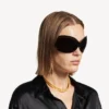 Collier ras-du-cou « nano mini link » pour femme, en or brillant