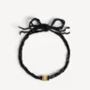 Collier ras-du-cou « nano ribbon bb » pour femme, noir/or brillant Collier ras-du-cou « nano ribbon bb » pour femme, noir/or brillant