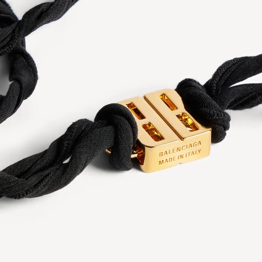 Collier ras-du-cou « nano ribbon bb » pour femme, noir/or brillant Collier ras-du-cou « nano ribbon bb » pour femme, noir/or brillant