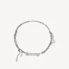 Collier « Typo Destroyed » en argent vieilli Collier « Typo Destroyed » en argent vieilli
