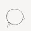 Collier « Typo Destroyed » en argent vieilli Collier « Typo Destroyed » en argent vieilli