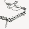 Collier « Typo Destroyed » en argent vieilli Collier « Typo Destroyed » en argent vieilli