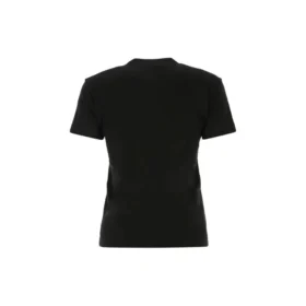 Coton noir avec impression du logo SS21 612964TJVD91034