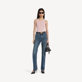 Débardeur femme rose poudré