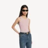 Débardeur femme rose poudré Débardeur femme rose poudré