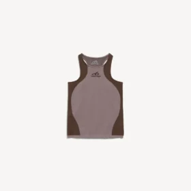 Débardeur sans coutures « techwear » pour femme, couleur taupe/moka