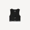Débardeur-soutien-gorge Techwear pour femme, noir