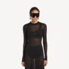 Débardeur-soutien-gorge Techwear pour femme, noir