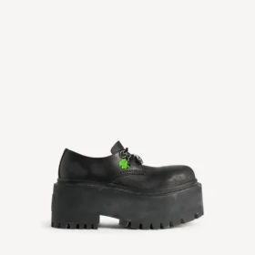 Derbies à plateforme « Strike » pour femme avec breloques, noir/multicolore Derbies à plateforme « Strike » pour femme avec breloques, noir/multicolore