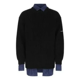 Détail du t-shirt : pull superposé « Noir » 675268T32151000