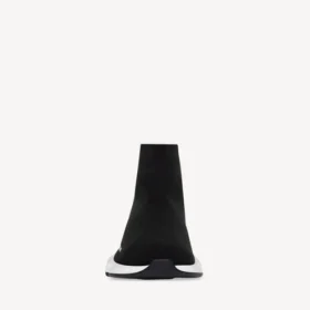 Enfants – Baskets Speed en maille recyclée, noir/blanc