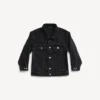 Enfants – veste oversize Balenciaga noire délavée Enfants – veste oversize Balenciaga noire délavée