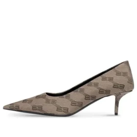 Escarpins BB Monogram « Tan » à talon carré de 60 mm 707353W2I103020