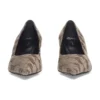 Escarpins BB Monogram « Tan » à talon carré de 60 mm 707353W2I103020